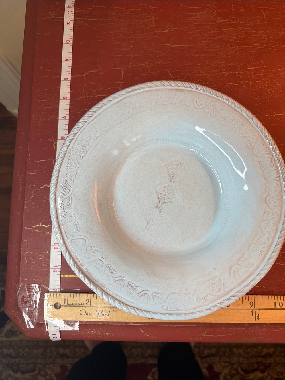 Vietri Incanto Lace Bowl pale blue